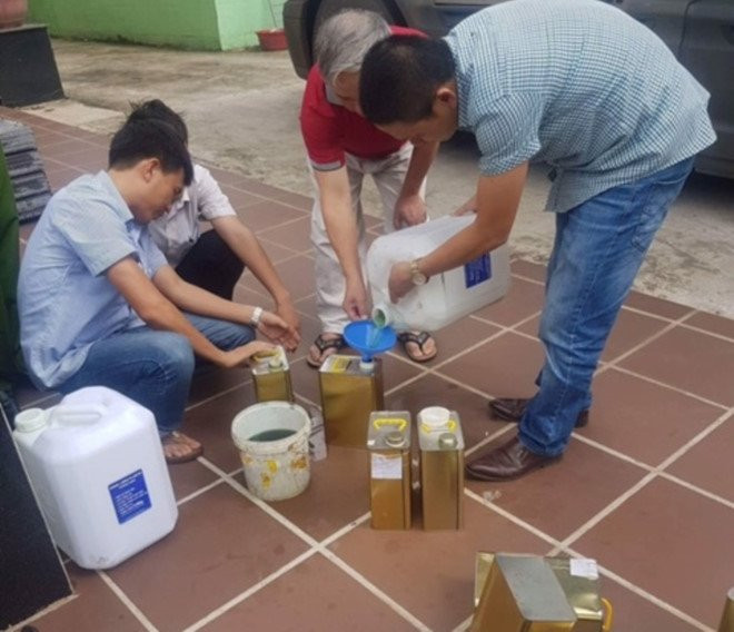 xăng giả ở nghệ an