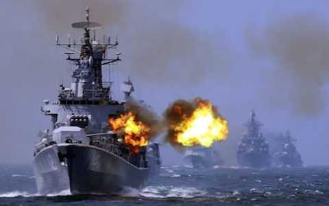 Một cuộc tập trận của Hải quân Trung Quốc.