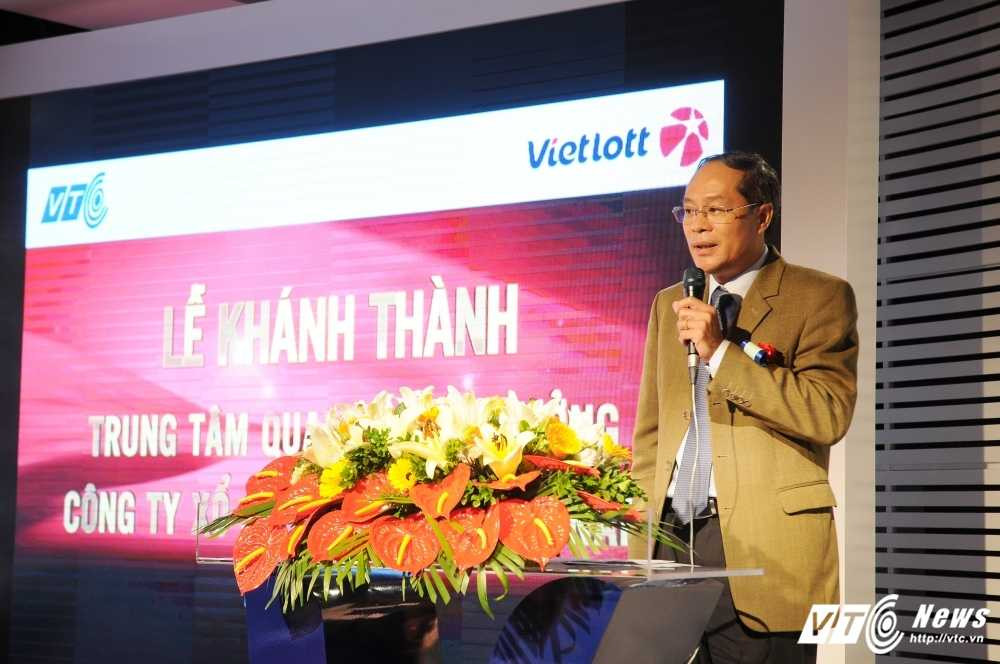Ông Lưu Vũ Hải, Chủ tịch HĐTV Tổng công ty VTC phát biểu tại lễ khai mạc - Ảnh: Tùng Đinh