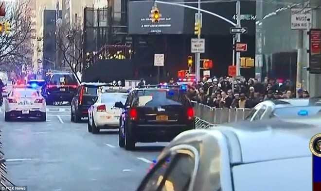 Trump den Washington de tuyen the nham chuc tong thong hinh anh 1