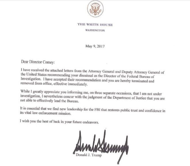 Giam doc FBI biet tin bi sa thai qua TV hinh anh 1