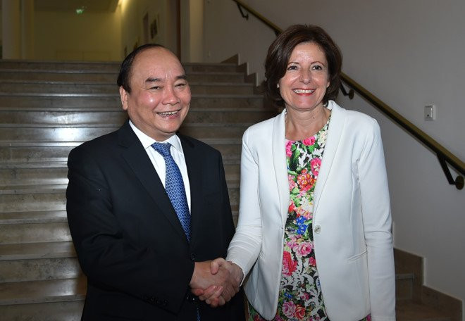 Thu tuong gap Chu tich Hoi dong Lien bang Duc hinh anh 1