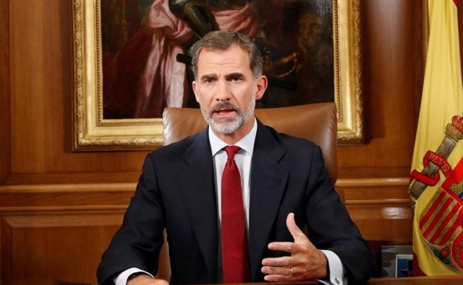 Vua Tay Ban Nha: No luc ly khai cua Catalonia 'khong the chap nhan' hinh anh 1