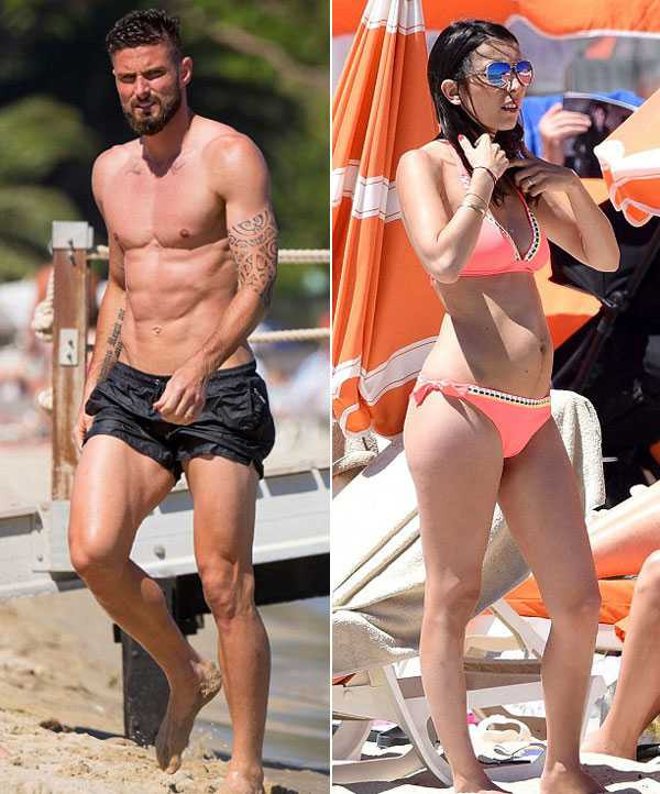 Olivier Giroud xả hơi sau chung kết Euro bằng việc đưa gia đình tới St Tropez nghỉ dưỡng. Vợ chồng tiền đạo tuyển Pháp hòa vào dòng khách đông đúc đang tắm biển, phơi nắng ở địa điểm du lịch nổi tiếng của quê nhà.