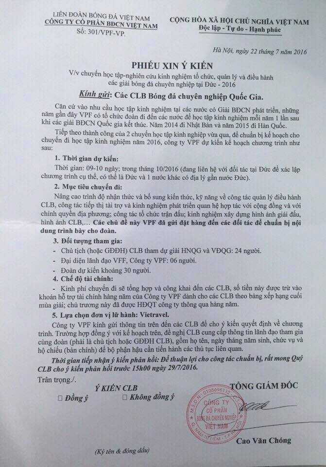 VPF, VFF, V-League, ném tiền qua cửa sổ, du học đốt tiền, lãng phí tiền bạc đầu tư bóng đá.