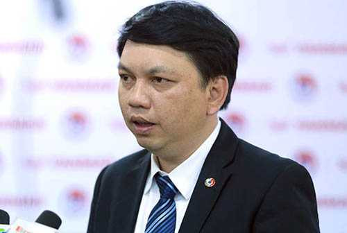 Ông Lê Hoài Anh cho biết VFF phải chỉnh đốn lại công tác trọng tài để nâng cao chất lượng các giải đấu. Ảnh: Trung Kính.