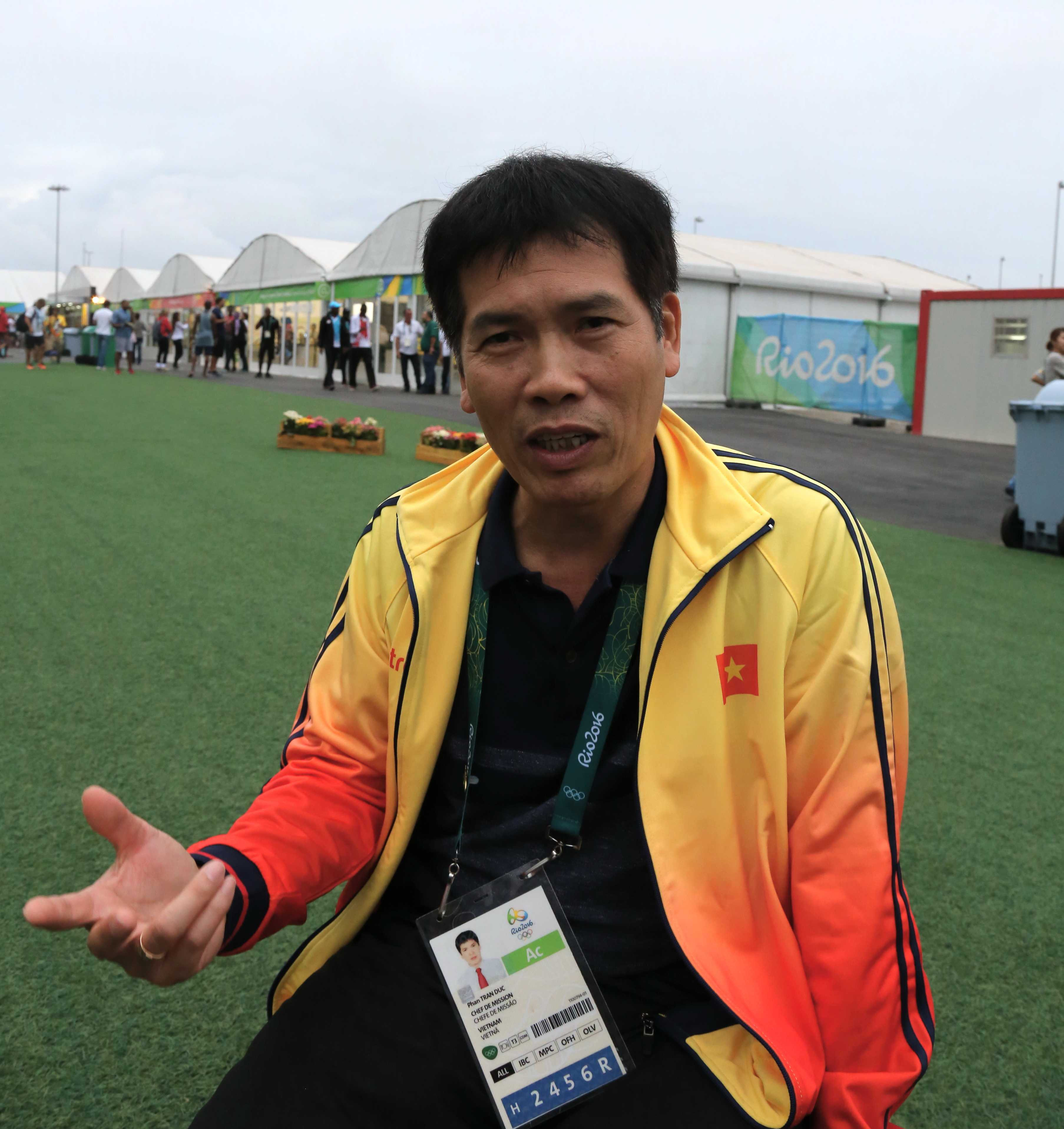 Ông Trần Đức Phấn tại Rio. Ảnh: H.Đ