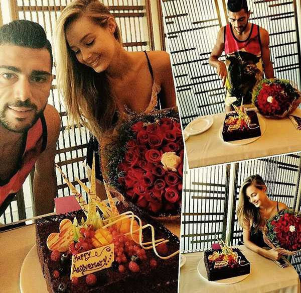 Cặp đôi cùng có chung sinh nhật ngày 15/7 và vừa kỷ niệm sinh nhật chung cũng như hai năm yêu nhau.