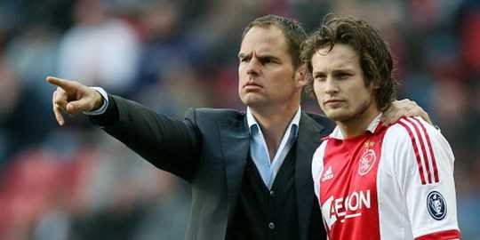 Nhờ sự tin tưởng của Frank de Boer (trái), Daley Blind đã có sự trưởng thành vượt bậc