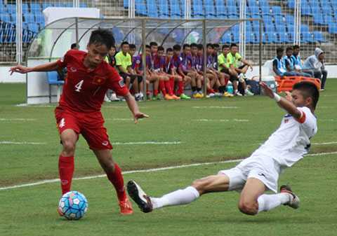 U16 Việt Nam đã thi đấu rất quyết tâm trước U16 Kyrgyzstan
