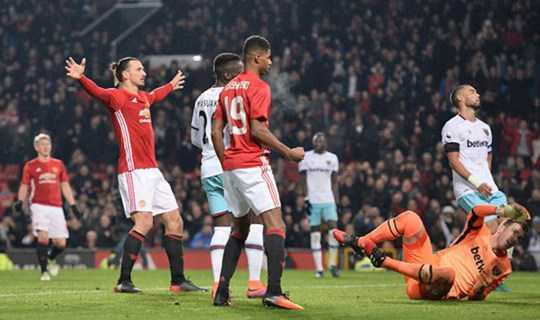 Man United đã có trận thắng tưng bừng 4-1 trước West Ham, đội bóng mà họ bị cầm hòa trong bất lực mới mấy ngày trước