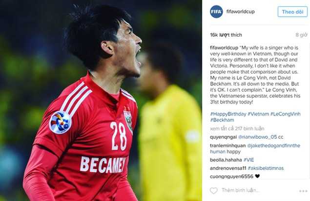 FIFA chúc mừng sinh nhật Công Vinh - Ảnh 1.