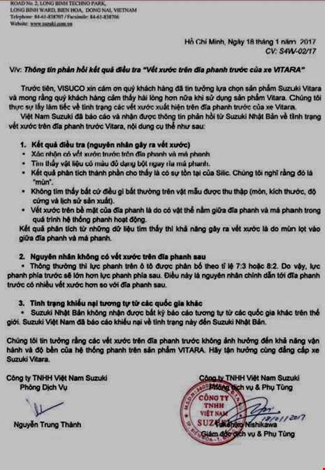 Suzuki Việt Nam bị khách hàng mua xe Vitara phản ứng - ảnh 2