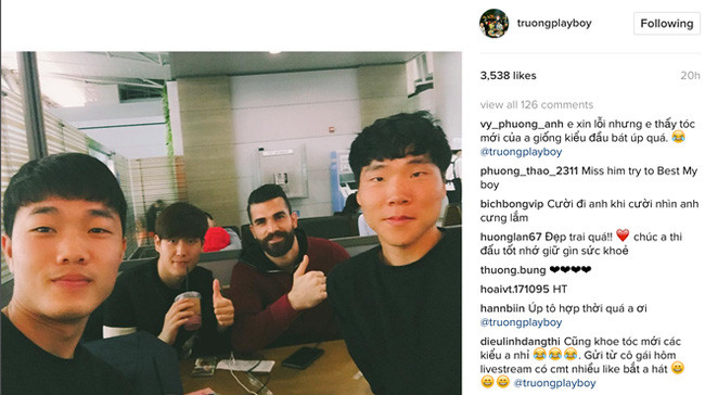 Xuân Trường để kiểu tóc bát úp khiến fan bật cười - Ảnh 2.