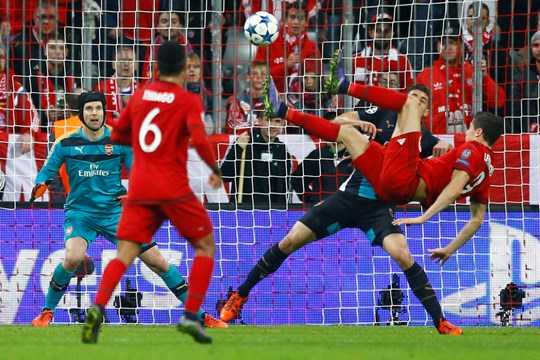 Lần gặp gỡ gân nhất, Arsenal thua Bayern 5-1