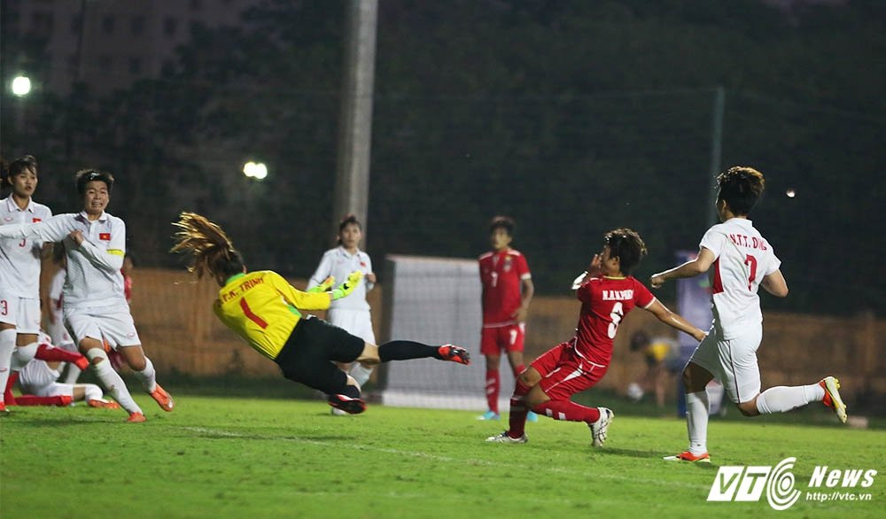 Hinh anh Truc tiep bong da nu Viet Nam vs nu Myanmar vong loai Asian Cup 2018 6