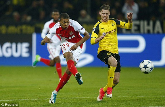 Hinh anh Link xem truc tiep Dortmund vs Monaco Tu ket cup C1 chau Au 18