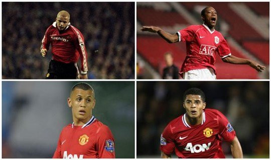 Fletcher Moss đã cung cấp cho M.U rất nhiều tài năng sáng giá như (trái sang, trên xuống) Wes Brown, Danny Welbeck, Ravel Morrison hay Zeki Fryers