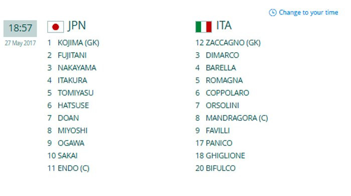 Hinh anh Link xem truc tiep U20 Nhat Ban vs U20 Italia giai U20 the gioi 2017 3