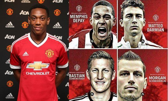 Mùa 2015, mọi thứ dần đi vào quy củ với Depay đến từ rất sớm. Darmian, Schweinsteiger và Schneiderlin đến vào giữa còn Martial khóa sổ thị trường chuyển nhượng