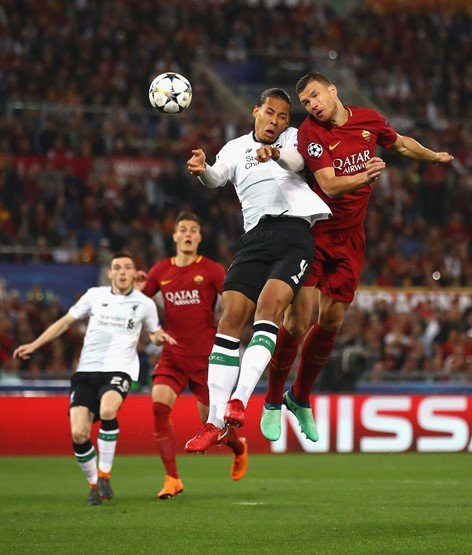 roma liverpool dzeko 5