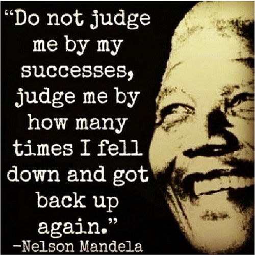 'Đừng phán xét tôi qua thành công của tôi, mà hãy phán xét bằng thời gian tôi gục ngã và quay trở lại'