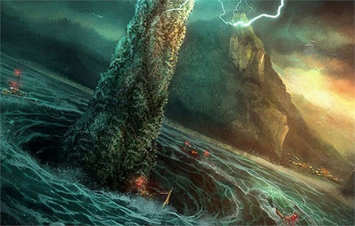 Charybdis là quái vật chuyên hút nước biển vào miệng rồi phun ra những xoáy nước, làm hại dân thường. Charybdis là con gái của thần biển Poseidon và nữ thần Trái Đất Gaia