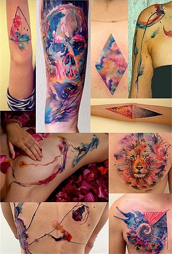 Không thể tin được những mảng màu này lại là hình xăm. Ondrash hiện là một trong những tên tuổi nổi tiếng nhất tại Znojmo (Cộng hoà Séc) với những hình xăm màu nước vô cùng chuyên nghiệp. 