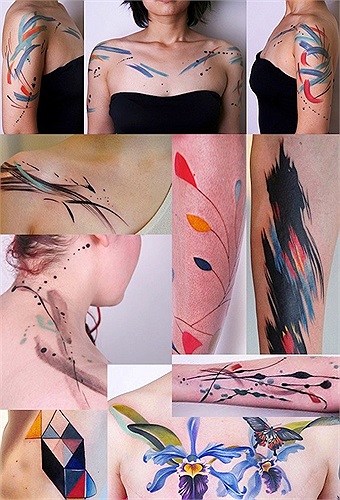 Amanda Wachob (Brooklyn, Newyork) có thể làm những điều không tưởng với mực xăm. Các tác phẩm của cô trông như bức tranh thực với nhiều mảng màu. 