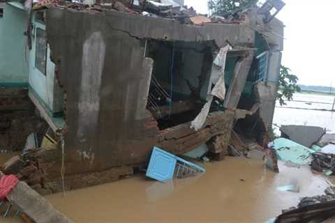 thôn Tiên Hòa, P. Nhơn Hưng, TX An Nhơn, rơi vào cảnh màn trời chiếu đất sau một đêm.