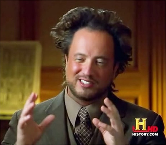 Giorgio A. Tsoukalos là một nha khoa học, nhà văn, nhân vật truyền hình nổi tiếng. Ông sinh ra và lớn lên tại Hy Lạp nhưng hiện định cư tại Thụy Sĩ. Chính thói quen giơ hai cánh tay lên trước mặt trước khi nói của Giorgio A. Tsoukalos trong chương trình khám phá lịch sử Legendary Times nổi tiếng một thời đã trở thành hình ảnh tạo cảm hứng thú vị cho dân chế ảnh. 