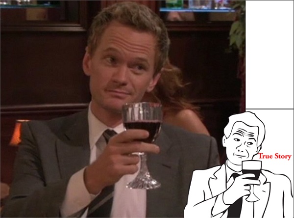 Neil Patrick Harris là nam diễn viên nổi tiếng người Mỹ với hàng loạt vai chính trong nhiều bộ phim được yêu thích. Trong đó, hình ảnh nhiều biểu cảm của anh khi đóng nhân vật Barney Stinson trong series phim truyền hình How I met your mother đã tạo cảm hứng bất tận cho trào lưu chế ảnh của dân mạng. Gương mặt với biểu cảm đầy chắc chắn và thấu hiểu của Neil hoàn toàn trùng khớp với phát họa troll face một thời và câu nói True Story khiến dân mạng thích thú. 