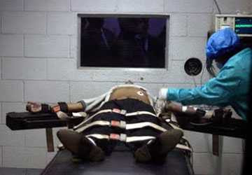 Thi hành án tử hình bằng tiêm thuốc độc ở Mỹ. Ảnh: OZZIE NEWS