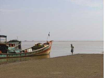 Bờ biển Gò Công- nơi đón cơn bão năm Giáp Thìn - 1904.
