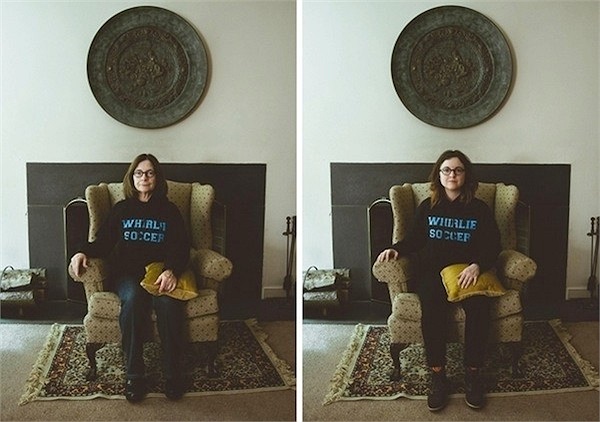 Hai mẹ con Carra đều ăn mặc và có phong cách trong ảnh như nhau. 