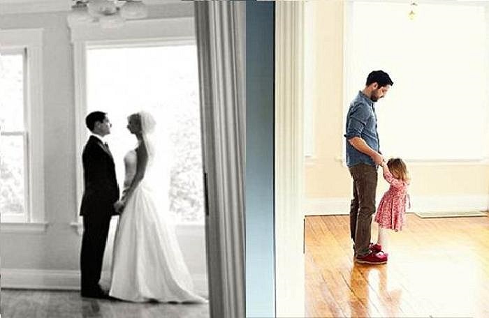 Người đàn ông góa vợ này chia sẻ, con gái tôi còn quá nhỏ để có thể thấu hiểu hết ý nghĩa của bộ ảnh cưới đặc biệt này.