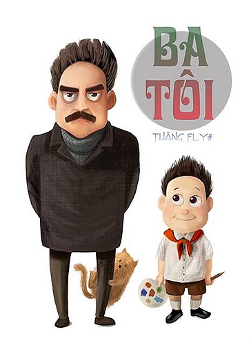 Bộ tranh 'Ba tôi' của chàng trai Thăng Fly kể câu chuyện giản dị về tình cha con khiến dân mạng xúc động