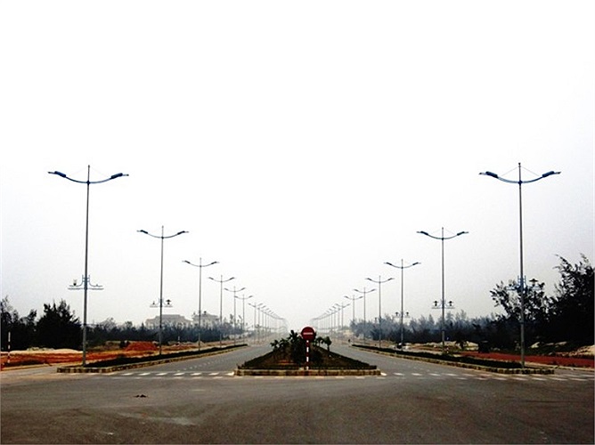 Hệ thống đèn đường đã được hoàn tất.