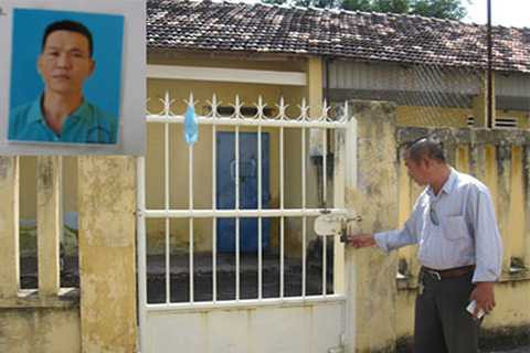 Chân dung Nguyễn Ngọc Long và căn buồng biệt giam bị các đối tượng đột nhập.