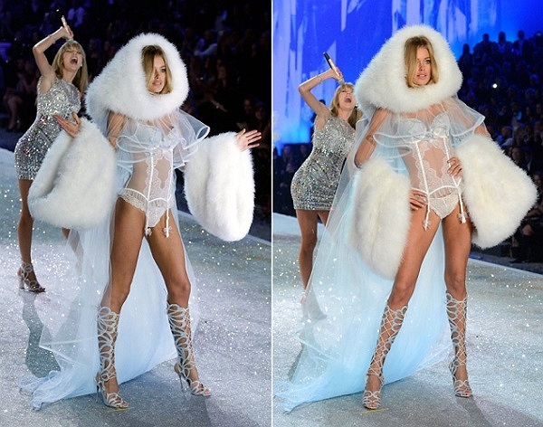 Doutzen Kroes được mệnh danh là chân dài sở hữu vòng 3 đẹp nhất trong dàn thiên thần của Victoria's Secret.