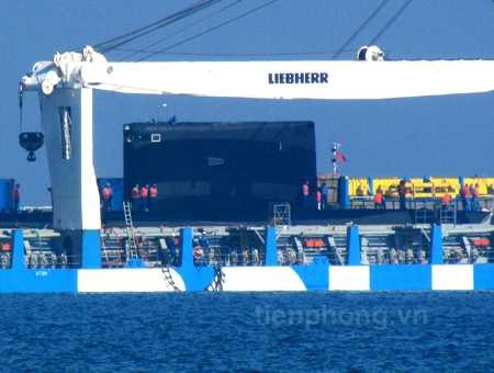 hạ thủy, tàu ngầm hà nội, kilo 536, rolldock sea