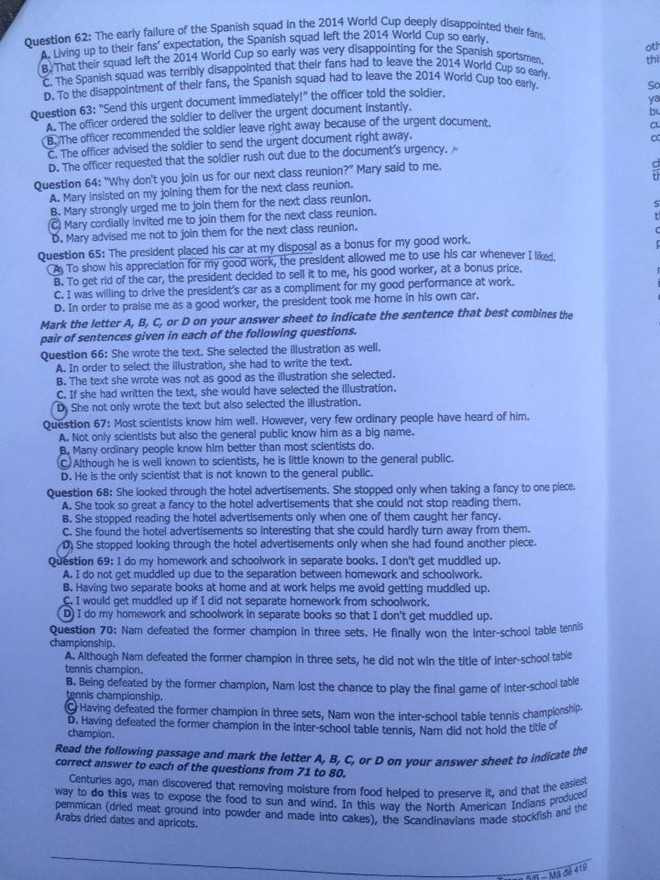 Đề thi, gợi ý đáp án môn Tiếng anh khối D đại học 2014