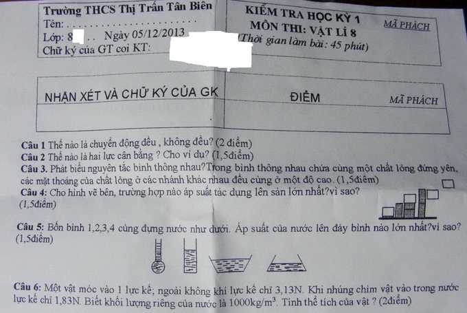 đề thi có sẵn đáp án