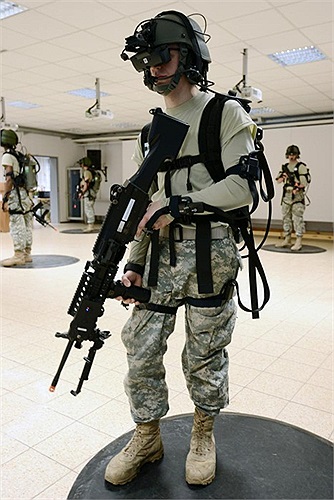 Hệ thống cảm biến mang theo sẽ mô phỏng các chuyển động của binh sĩ