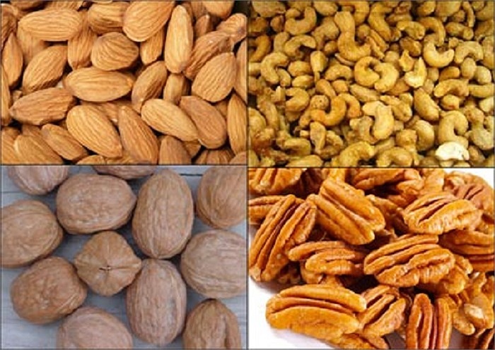 Các loại hạt cho làn da tươi trẻ và mềm mại do chứa nhiều axit béo omega-3 và các chất chống oxy hóa. Vitamin E trong các loại hạt giúp chống lão hóa da, bảo vệ da trước tia cực tím, giữ da ẩm trông trẻ hơn. 