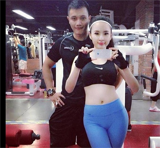 Angela Phương Trinh sexy vô đối tại phòng tập thể hình.