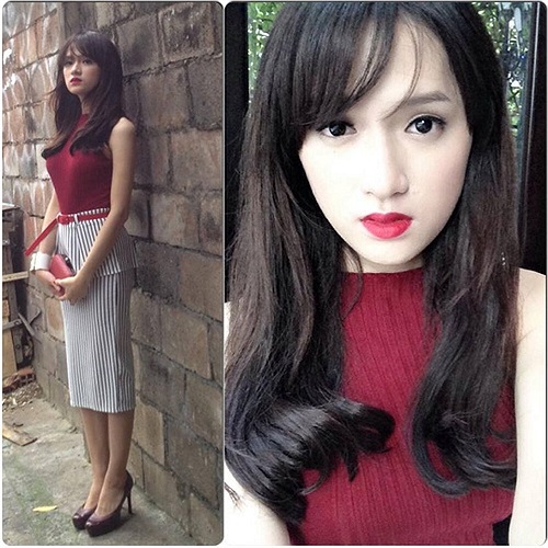 Hương Giang Idol chững chạc trong trang phục công sở.