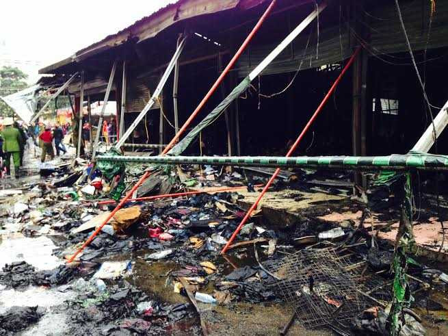 cháy chợ nhà xanh