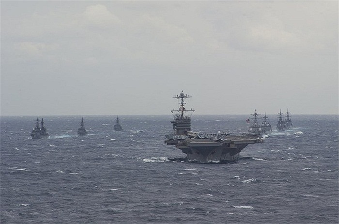  Lực lượng tham gia về phía Mỹ có tàu sân bay USS George Washington (CVN 73), tuần dương tên lửa USS Antietam (CG 54), tàu khu trục tên lửa USS Curtis Wilbur (DDG 54), USS Lassen (DDG 82), USS McCampbell (DDG 85) và USS Mustin (DDG-89)