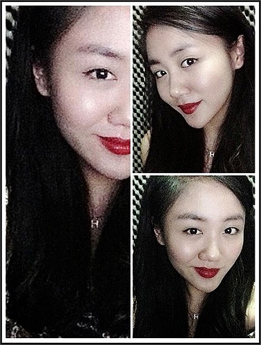 Gu trang điểm của Văn Mai Hương cũng rất ấn tượng tạo gương mặt tươi sáng, rạng rỡ. 